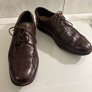 Johnston & Murphy Men's Brown Sheepskin Leather Dress Shoes Size 8.5